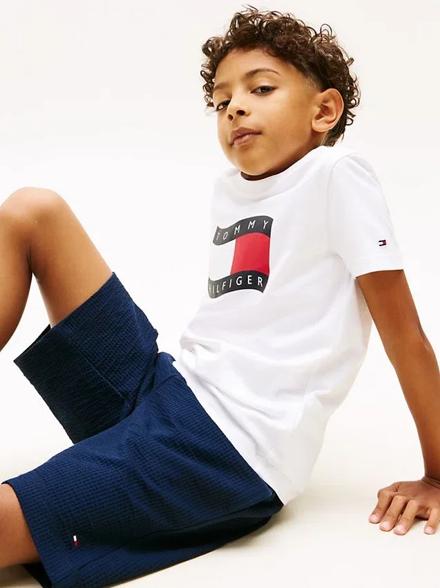 Stretch-Seersucker-Shorts für Kinder Stretch-Seersucker-Shorts für Kinder