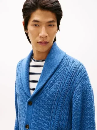 Strickjacke mit Schalkragen Strickjacke mit Schalkragen