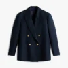 Strukturierter Blazer aus Baumwoll-Woll-Mischung Strukturierter Blazer aus Baumwoll-Woll-Mischung