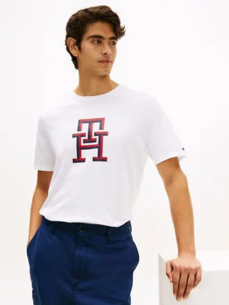 T-Shirt mit Monogramm-Logo T-Shirt mit Monogramm-Logo