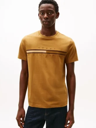 T-Shirt mit tonalem Flaggenlogo T-Shirt mit tonalem Flaggenlogo