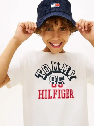 Tommy Arch Logo T-Shirt für Kinder Tommy Arch Logo T-Shirt für Kinder