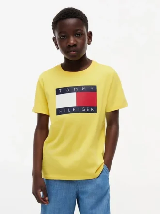 Tommy Flag Logo T-Shirt für Kinder