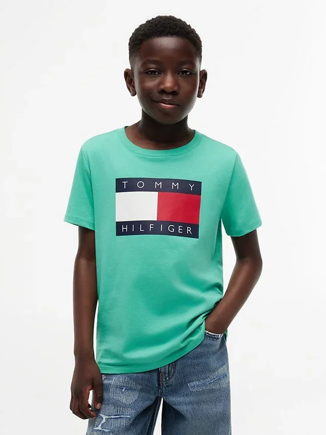 Tommy Flag Logo T-Shirt für Kinder Tommy Flag Logo T-Shirt für Kinder