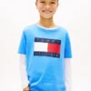Tommy Flag Logo T-Shirt für Kinder