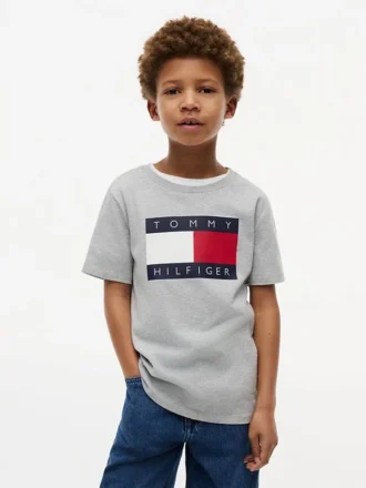 Tommy Flag Logo T-Shirt für Kinder