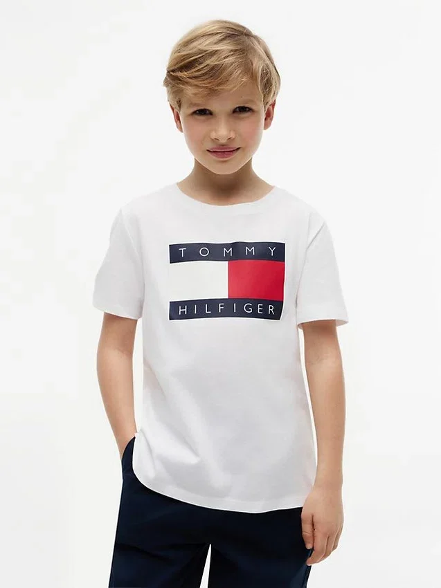 Tommy Flag Logo T-Shirt für Kinder Tommy Flag Logo T-Shirt für Kinder