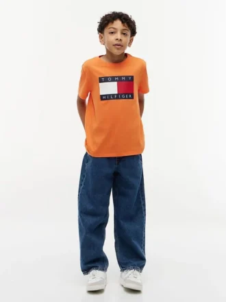 Tommy Flag Logo T-Shirt für Kinder Tommy Flag Logo T-Shirt für Kinder