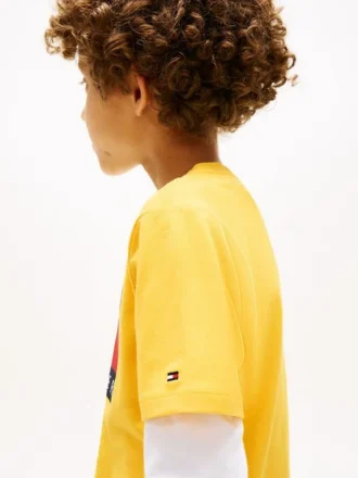Tommy Flag Logo T-Shirt für Kinder
