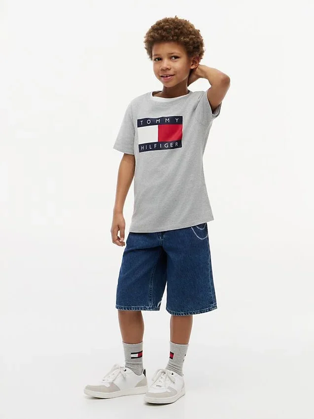 Tommy Flag Logo T-Shirt für Kinder Tommy Flag Logo T-Shirt für Kinder