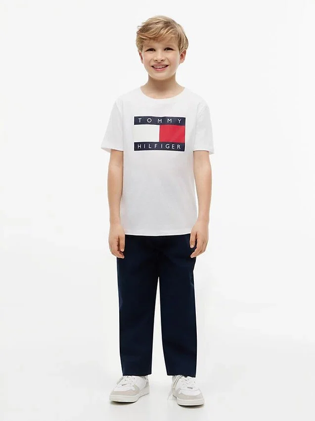 Tommy Flag Logo T-Shirt für Kinder Tommy Flag Logo T-Shirt für Kinder