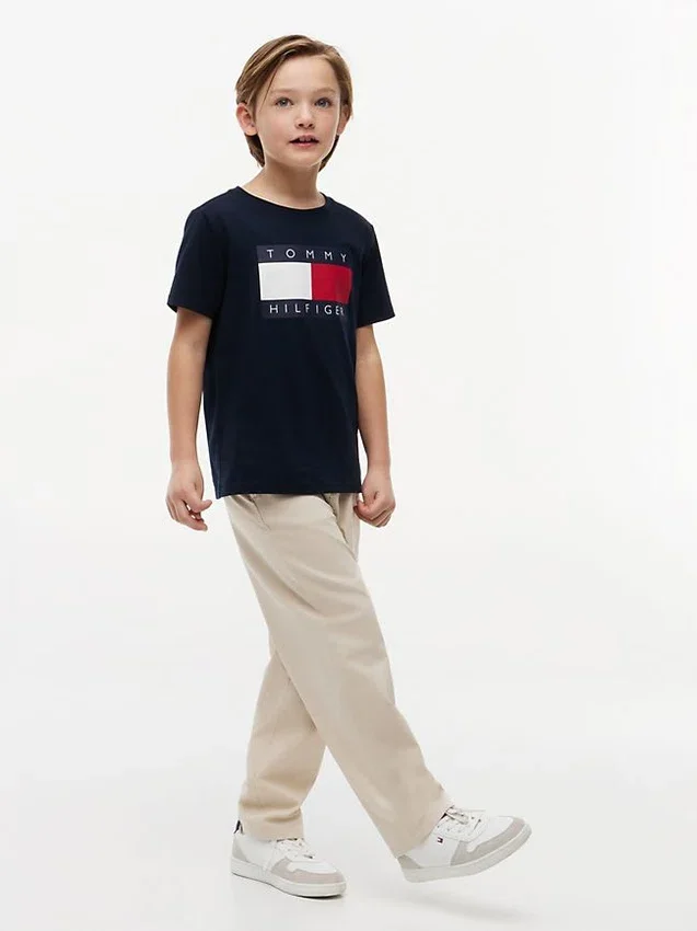 Tommy Flag Logo T-Shirt für Kinder Tommy Flag Logo T-Shirt für Kinder