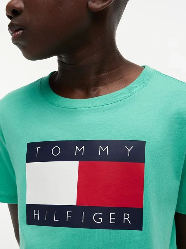 Tommy Flag Logo T-Shirt für Kinder Tommy Flag Logo T-Shirt für Kinder