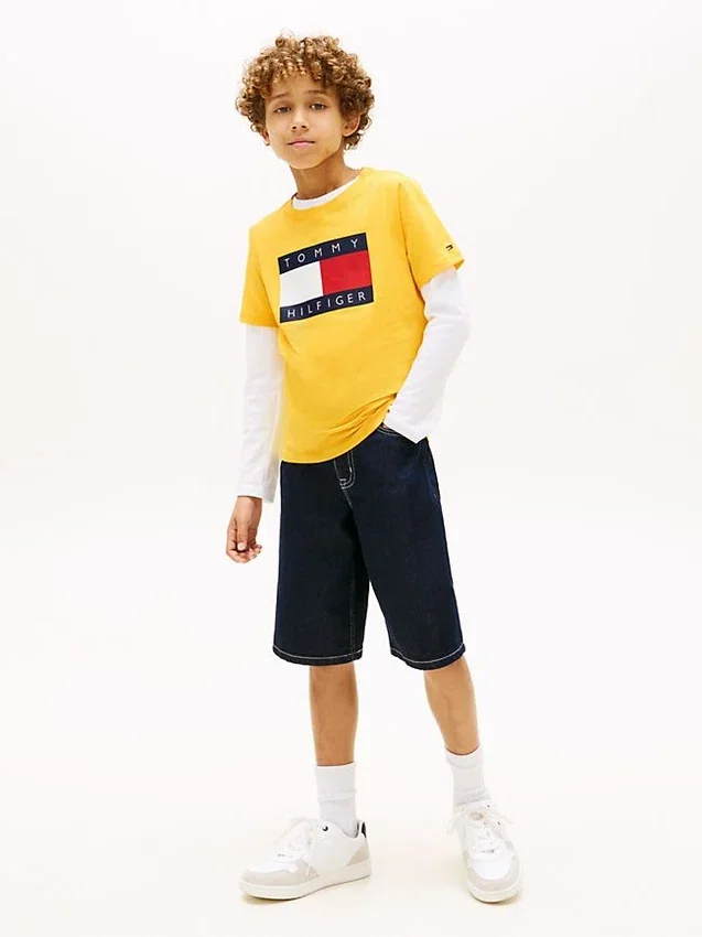 Tommy Flag Logo T-Shirt für Kinder Tommy Flag Logo T-Shirt für Kinder
