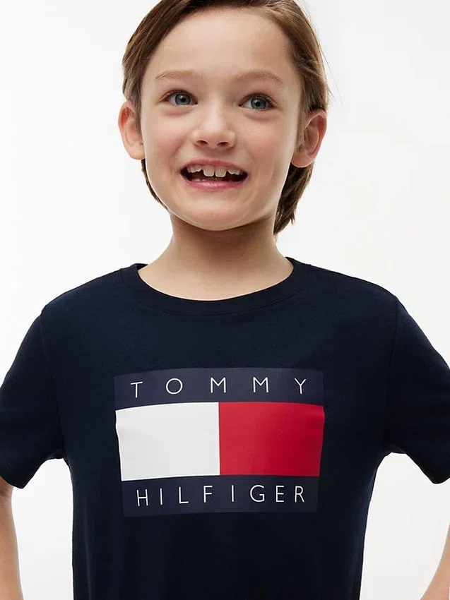 Tommy Flag Logo T-Shirt für Kinder Tommy Flag Logo T-Shirt für Kinder