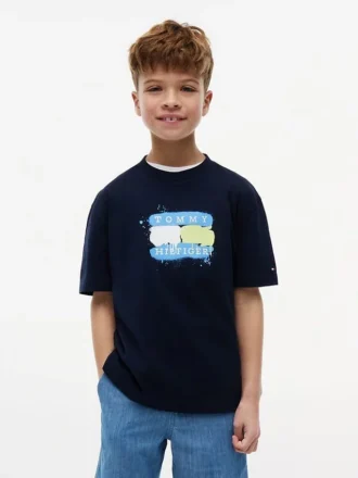 Tommy Graffiti Logo T-Shirt für Kinder Tommy Graffiti Logo T-Shirt für Kinder
