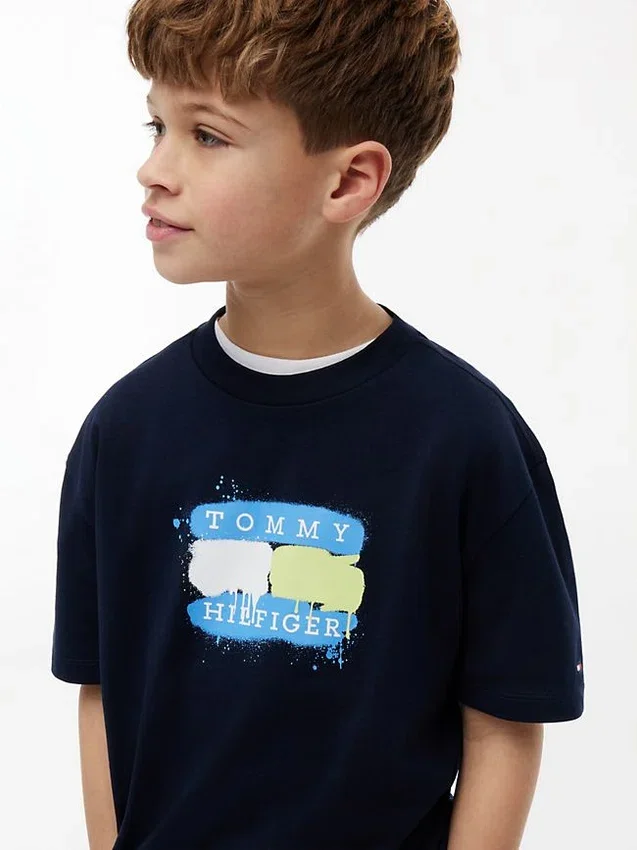 Tommy Graffiti Logo T-Shirt für Kinder Tommy Graffiti Logo T-Shirt für Kinder