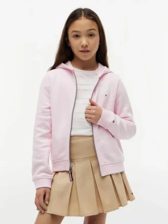 Tommy Hilfiger Kapuzenpullover mit Reißverschluss für Kinder