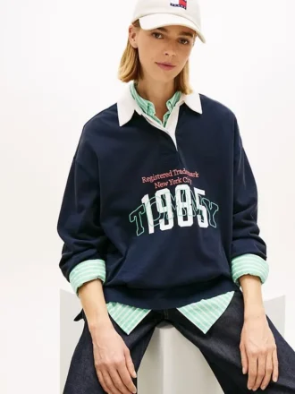 Tommy Jeans 1985 Logo Oversized Rugby Tommy Jeans 1985 Logo Oversized Rugby