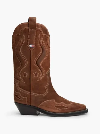 Tommy Jeans Cowboy-Stiefel aus Wildleder Tommy Jeans Cowboy-Stiefel aus Wildleder