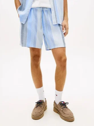 Tommy Jeans Gestreifte Dobby-Shorts