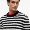 Tommy Jeans Gestreifter Bouclé-Pullover Tommy Jeans Gestreifter Bouclé-Pullover
