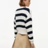 Tommy Jeans Gestreifter Zopfmusterpullover Tommy Jeans Gestreifter Zopfmusterpullover