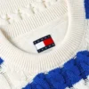 Tommy Jeans Gestreifter Zopfmusterpullover Tommy Jeans Gestreifter Zopfmusterpullover