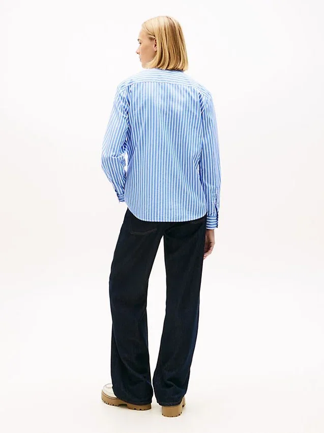 Tommy Jeans Gestreiftes Popeline-Hemd Tommy Jeans Gestreiftes Popeline-Hemd