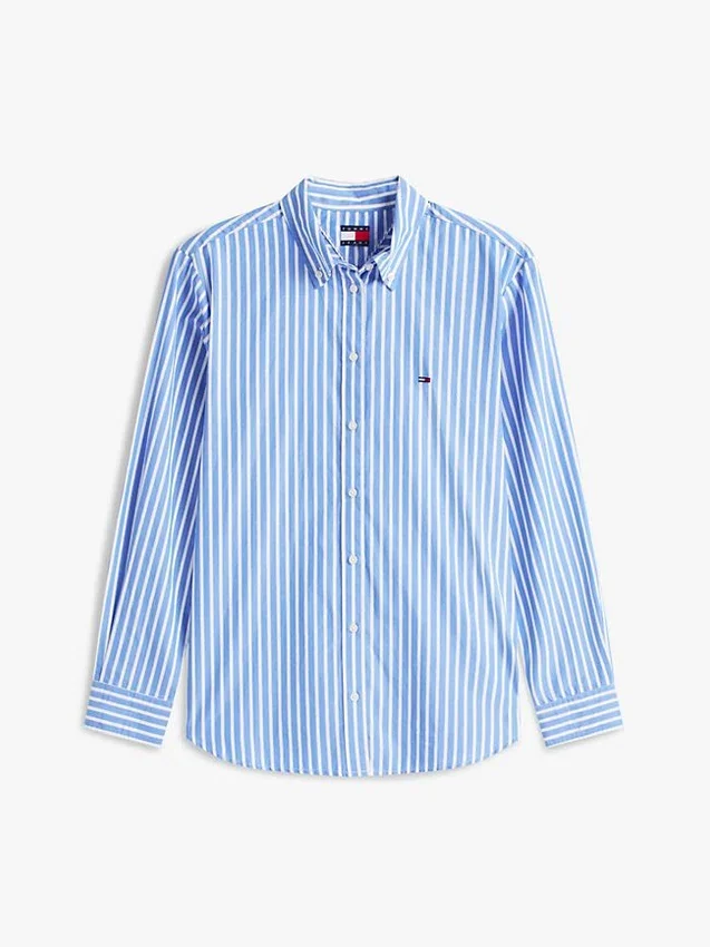 Tommy Jeans Gestreiftes Popeline-Hemd Tommy Jeans Gestreiftes Popeline-Hemd