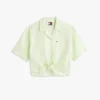 Tommy Jeans Hemd aus Leinenmischung mit Bindeband vorne Tommy Jeans Hemd aus Leinenmischung mit Bindeband vorne