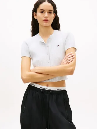 Tommy Jeans Kurzarm-Strickjacke mit Shorts