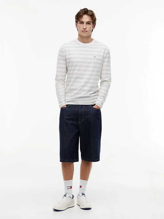 Tommy Jeans Langarm-T-Shirt mit Streifen Tommy Jeans Langarm-T-Shirt mit Streifen