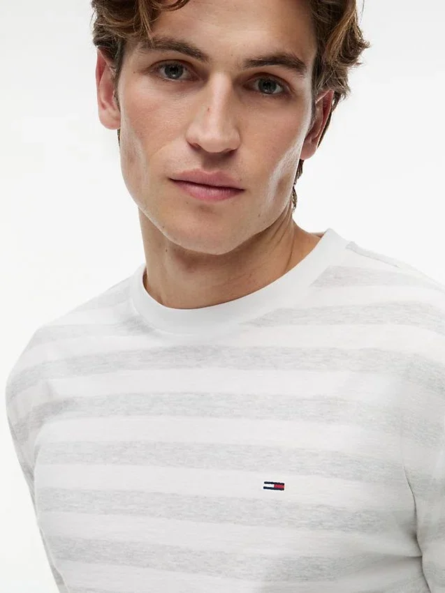Tommy Jeans Langarm-T-Shirt mit Streifen Tommy Jeans Langarm-T-Shirt mit Streifen