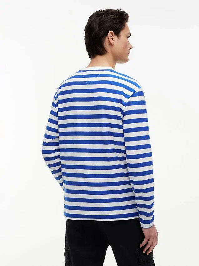 Tommy Jeans Langarm-T-Shirt mit Streifen Tommy Jeans Langarm-T-Shirt mit Streifen