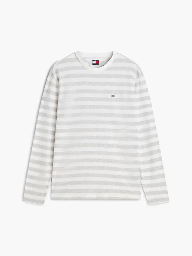 Tommy Jeans Langarm-T-Shirt mit Streifen Tommy Jeans Langarm-T-Shirt mit Streifen