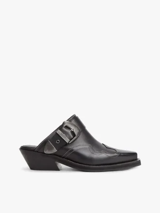 Tommy Jeans Leder-Western-Pantolette