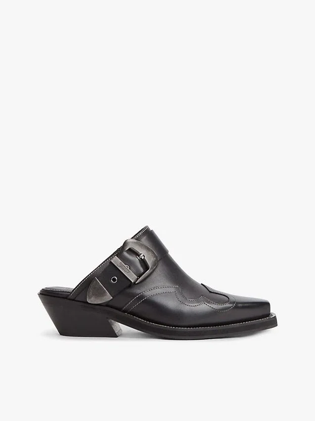 Tommy Jeans Leder-Western-Pantolette Tommy Jeans Leder-Western-Pantolette