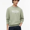 Tommy Jeans Logo Sweatshirt aus Wildlederimitat Tommy Jeans Logo Sweatshirt aus Wildlederimitat