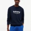 Tommy Jeans Logo Sweatshirt aus Wildlederimitat Tommy Jeans Logo Sweatshirt aus Wildlederimitat