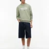 Tommy Jeans Logo Sweatshirt aus Wildlederimitat Tommy Jeans Logo Sweatshirt aus Wildlederimitat