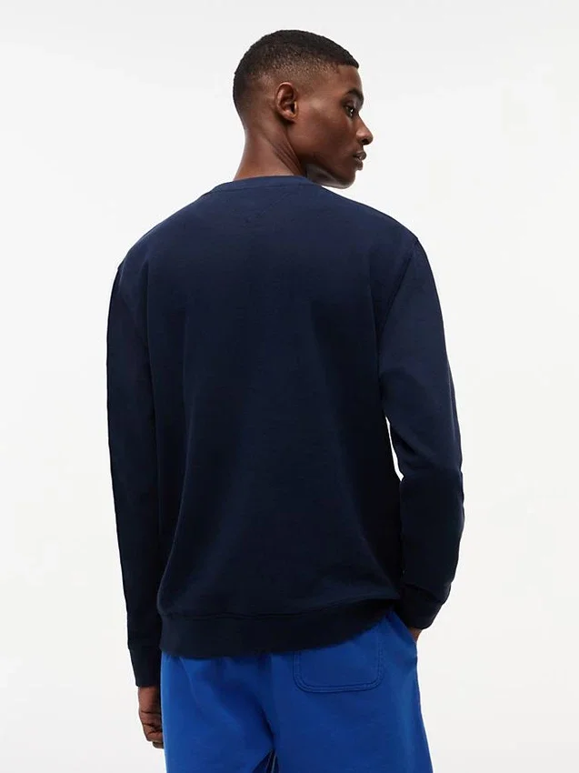 Tommy Jeans Logo Sweatshirt aus Wildlederimitat Tommy Jeans Logo Sweatshirt aus Wildlederimitat