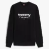 Tommy Jeans Logo Sweatshirt aus Wildlederimitat Tommy Jeans Logo Sweatshirt aus Wildlederimitat