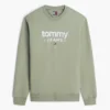 Tommy Jeans Logo Sweatshirt aus Wildlederimitat Tommy Jeans Logo Sweatshirt aus Wildlederimitat