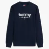Tommy Jeans Logo Sweatshirt aus Wildlederimitat Tommy Jeans Logo Sweatshirt aus Wildlederimitat