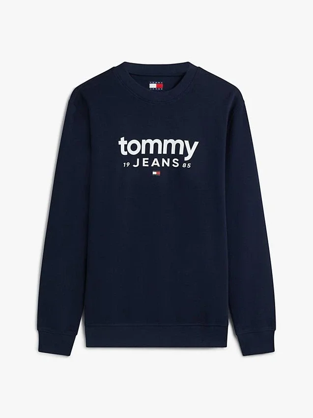 Tommy Jeans Logo Sweatshirt aus Wildlederimitat Tommy Jeans Logo Sweatshirt aus Wildlederimitat