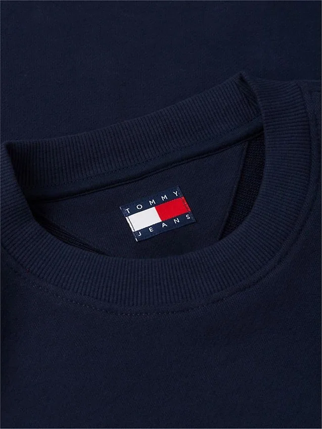 Tommy Jeans Logo Sweatshirt aus Wildlederimitat Tommy Jeans Logo Sweatshirt aus Wildlederimitat