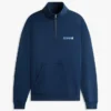 Tommy Jeans Logo Sweatshirt mit Viertelreißverschluss Tommy Jeans Logo Sweatshirt mit Viertelreißverschluss