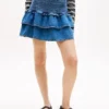 Tommy Jeans Minirock aus Chambray mit Stufendesign Tommy Jeans Minirock aus Chambray mit Stufendesign