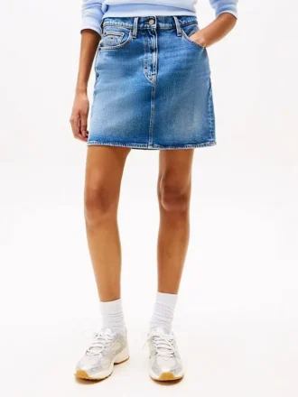 Tommy Jeans Minirock aus Jeans mit hoher Taille Tommy Jeans Minirock aus Jeans mit hoher Taille